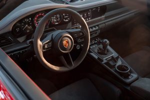 A porsche 911 GTS interior