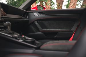 A porsche 911 GTS interior