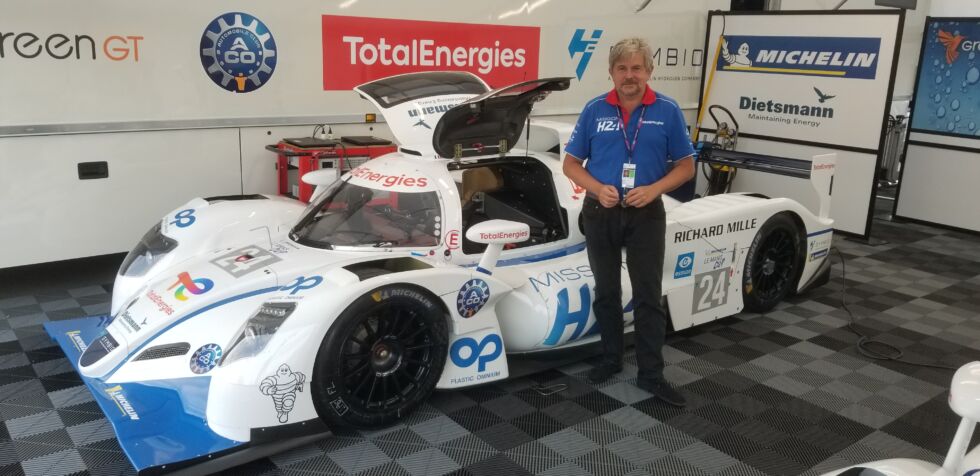 François Granet with the H24 prototype.