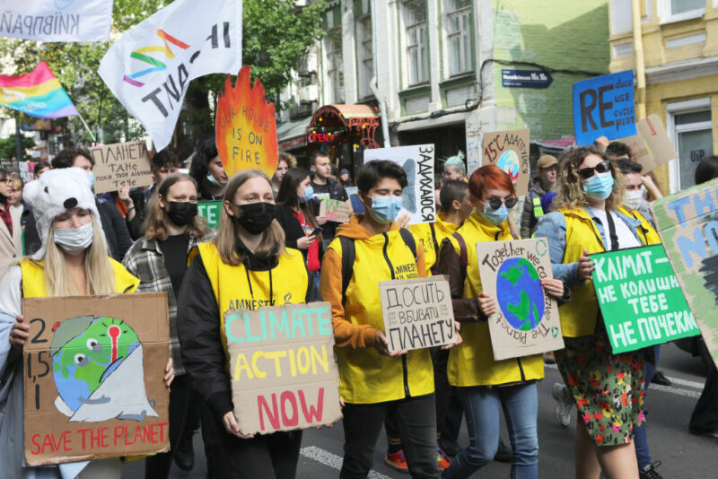 Image of a protest march.