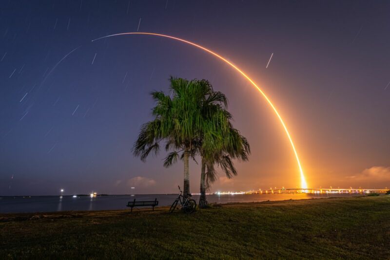 A Falcon 9 rocket launched a GPS III satellite in November 2020.  In June 2021, the same first phase launched another GPS III satellite.