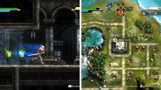 Screenshots from a promotional event by a video game company.