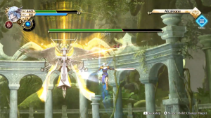 Screenshots from a promotional event by a video game company.