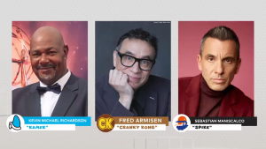 Promotional images for upcoming movie based on existing IP.