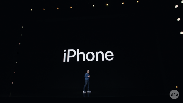 Tim Cook discusses the new iPhones at Apple's event on September 14, 2021.
