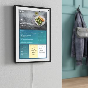 The Echo Show 15 can be mounted.