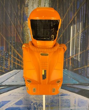 Spock's spacesuit pack and helmet from the 1979 film, Star Trek: The Motion Picture.