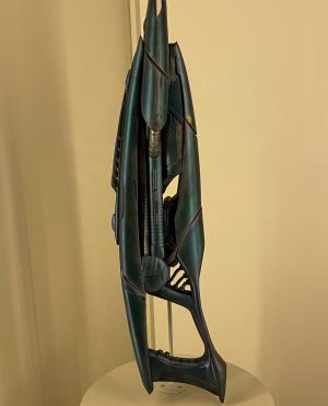 Star Trek prop on display in a museum.
