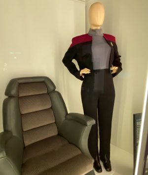 Uniform worn by Kate Mulgrew as Captain Kathryn Janeway on Star Trek: Voyager