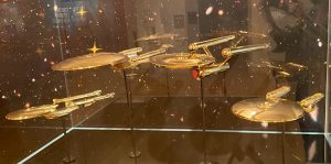Enterprise models used in the 1996 film Star Trek: First Contact.
