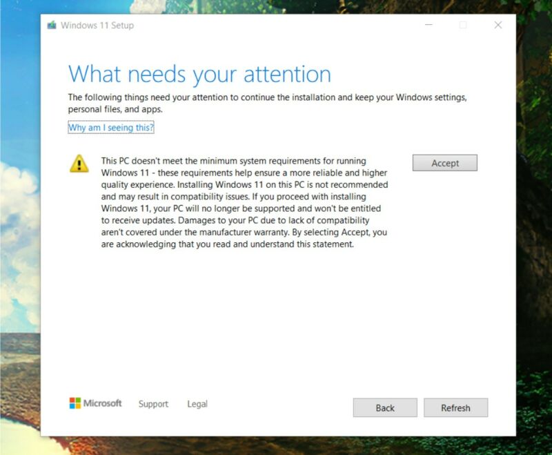 Microsoft will allow Windows 11 installations on some unsupported systems, but it would really prefer that you didn't.