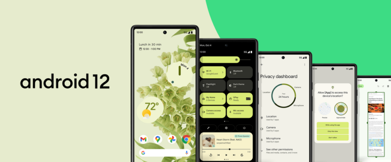 Google ships Android 12 for the Pixel 3 and above