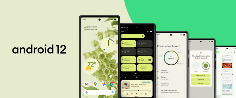 Google livre Android 12 pour Pixel 3 et versions ultérieures