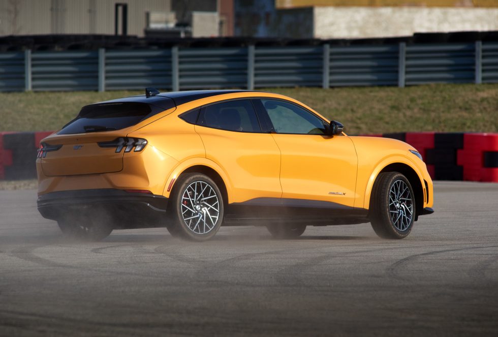 It's not designed to be a Nürburgring taxi, but switch the Mach-E GT Performance Edition into Unbridled Extend if you're going to autocross it. 