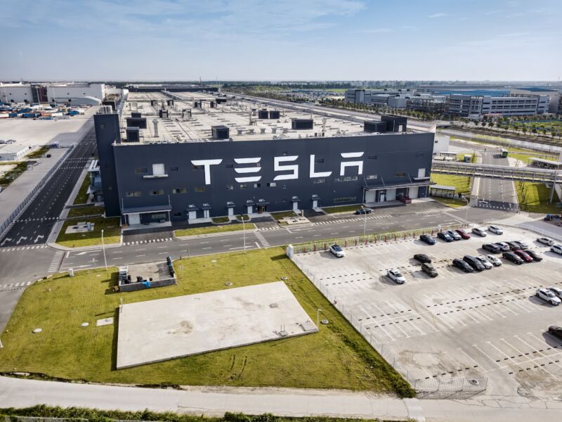 Tesla's factory in Shanghai