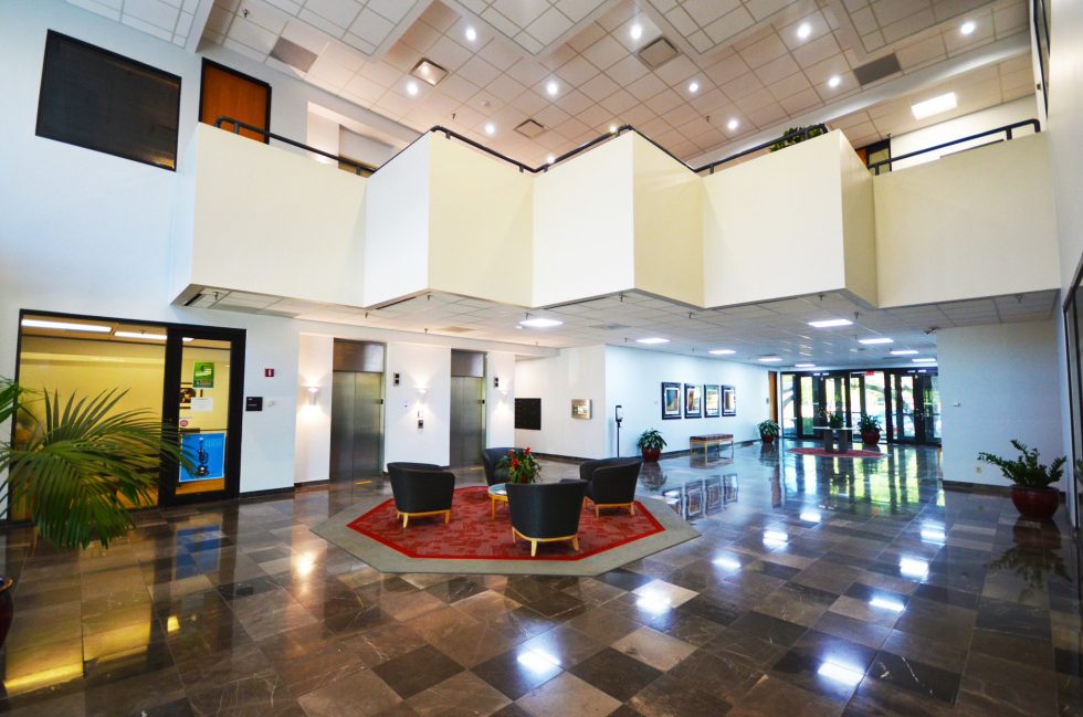 The lobby of Koala's building.