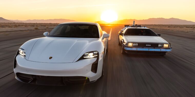 On Back to the Future day, Porsche celebrates 1.21 GW charging capacity