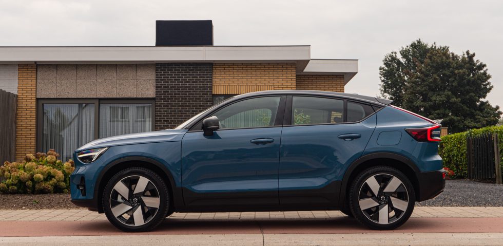 Volvo says the C40 Recharge has different sheet metal from the XC40 Recharge from the A pillars back. It's hard to miss the change at the rear.