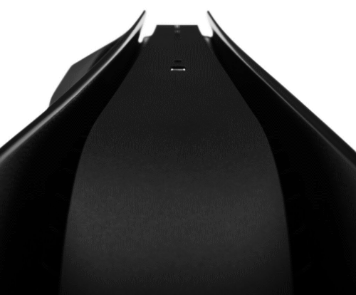Another angle of the black version of the Dbrand Darkplate's initial design.