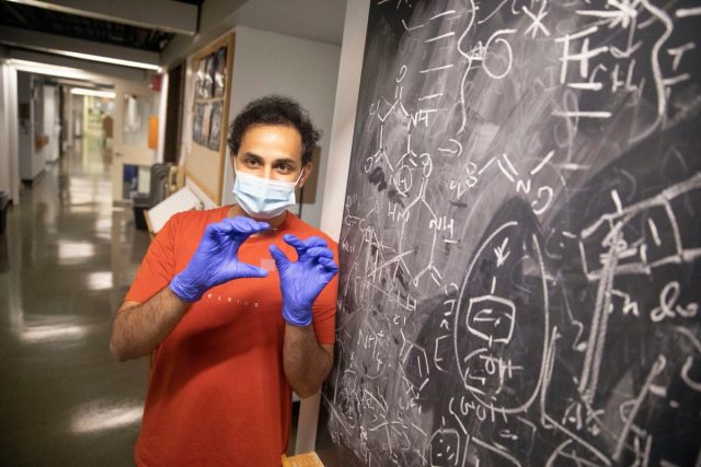 Amit Nagarkar helped develop a data storage system that uses fluorescent dyes while he was a postdoctoral fellow in George Whitesides' laboratory at Harvard University.