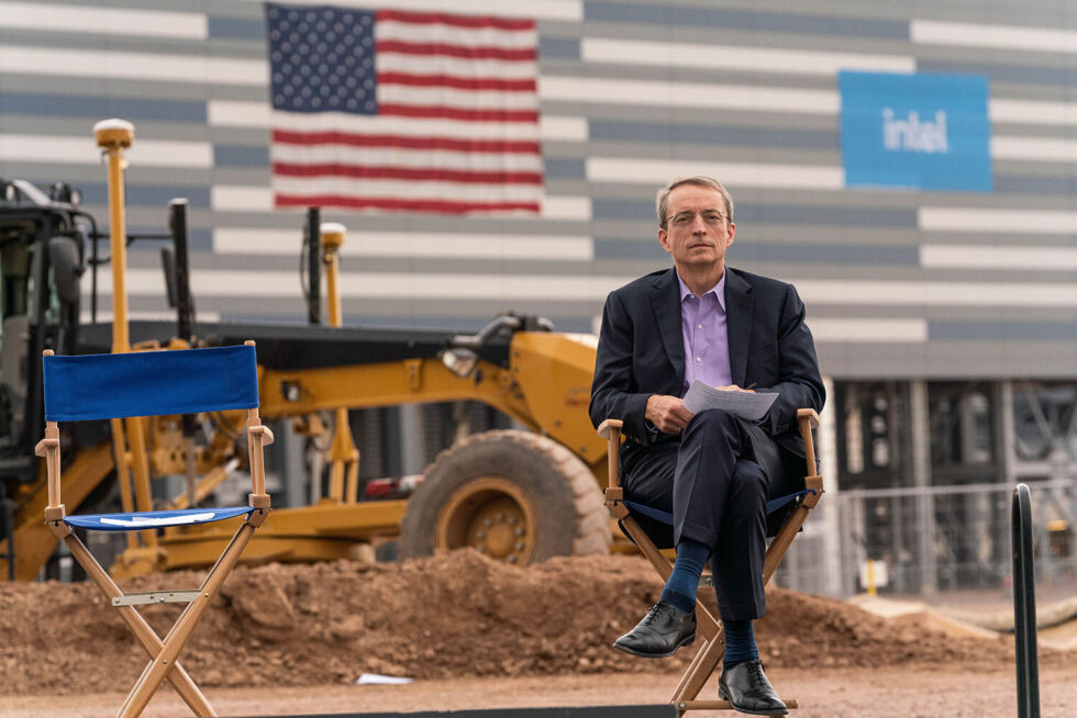 Le PDG d'Intel, Pat Gelsinger, a pris la parole avant la cérémonie d'inauguration de la société sur son campus d'Ocotillo, où elle construit deux nouvelles usines pour 20 milliards de dollars.