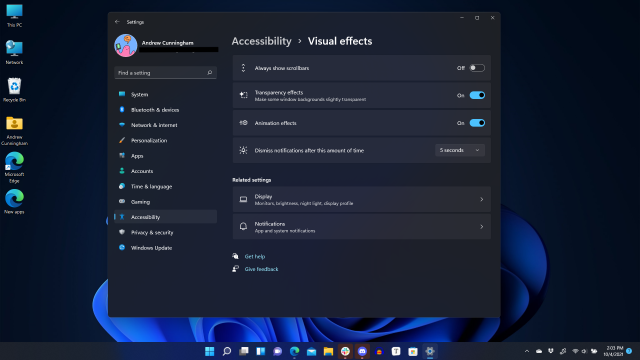 A persistent left-hand sidebar and breadcrumb navigation at the top of the window make it easier to jump around.