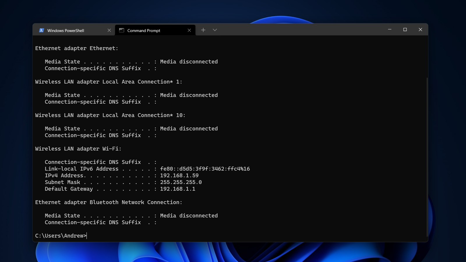 Windows Terminal is now the default command-line interface in Windows 11. It can handle Powershell, Command Prompt, and WSL commands, among others.