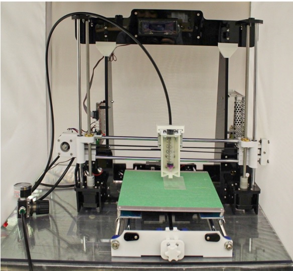 Custom 3D printer used by the researchers.