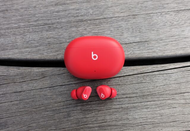 Beats' Studio Buds noise-canceling true wireless earphones.