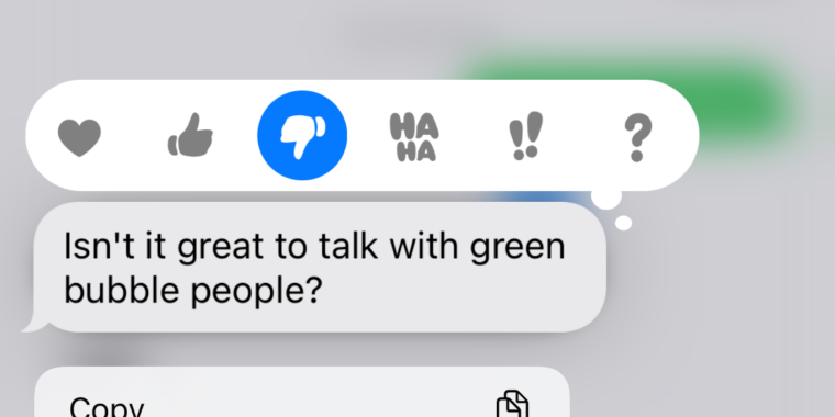 Google Messages update translates iMessage responses for Android users - Ars Technica