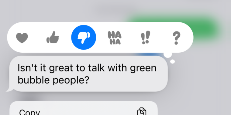 Google Messages update translates iMessage responses for Android users