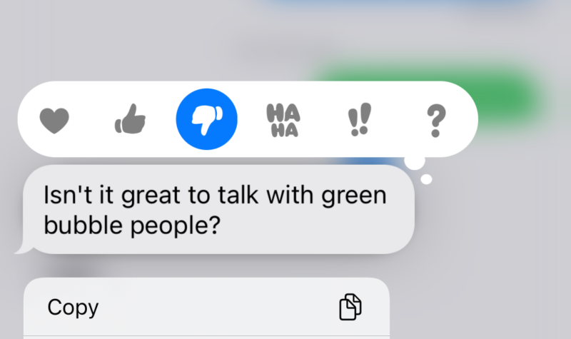Google Messages update bridges one gap between blue and green bubble people