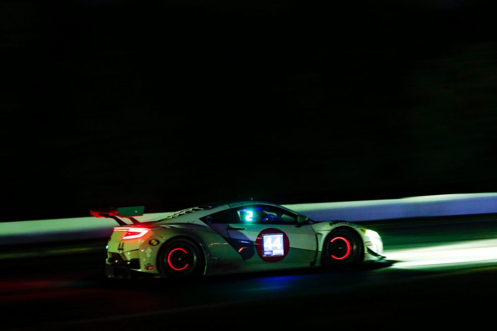 Acura chose the GT3 category for its NSX race car. This year, Magnus Racing has entered an NSX GT3 in the Petit Le Mans.