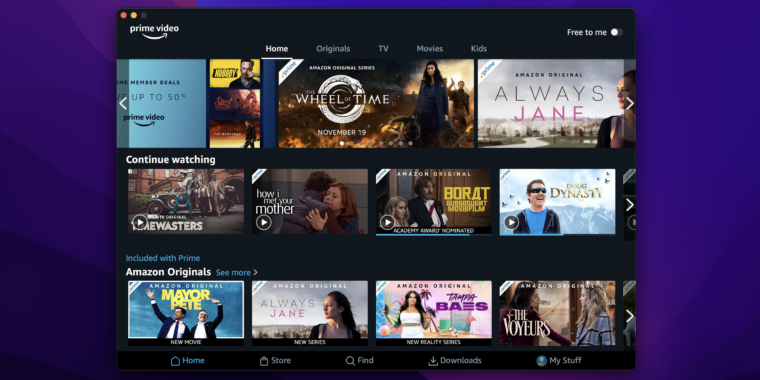 photo of Amazon’s new Prime Video app for Mac enables local downloads on desktop image