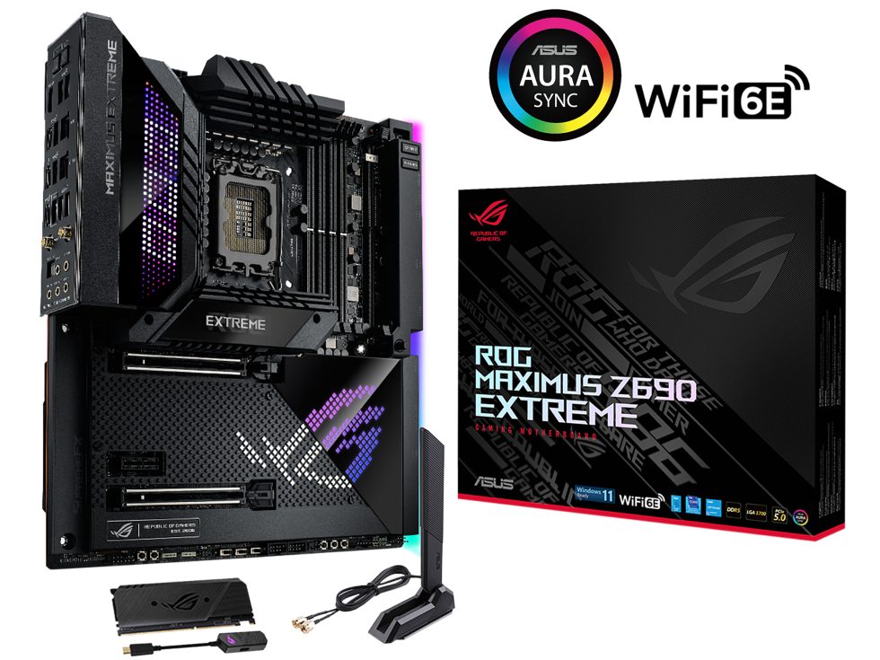 بسعر 1100 دولار ، فإن أصغر Asus ROG Maximus Z690 Extreme يقارب سعر جهاز كمبيوتر محمول جيد.