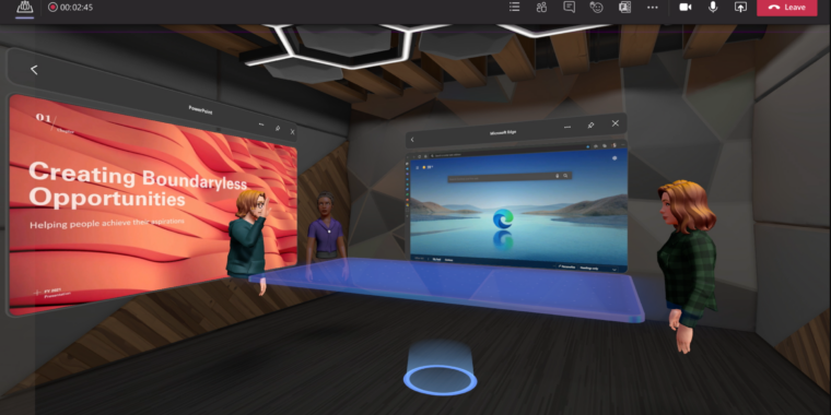 Con Mesh for Teams, Microsoft prevede di fornire spazi di lavoro 3D per i lavoratori remoti nel 2022