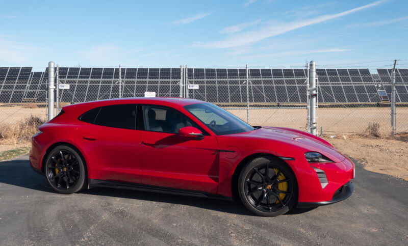 Porsche builds a sporty red wagon: The 2022 Taycan GTS Sport Turismo