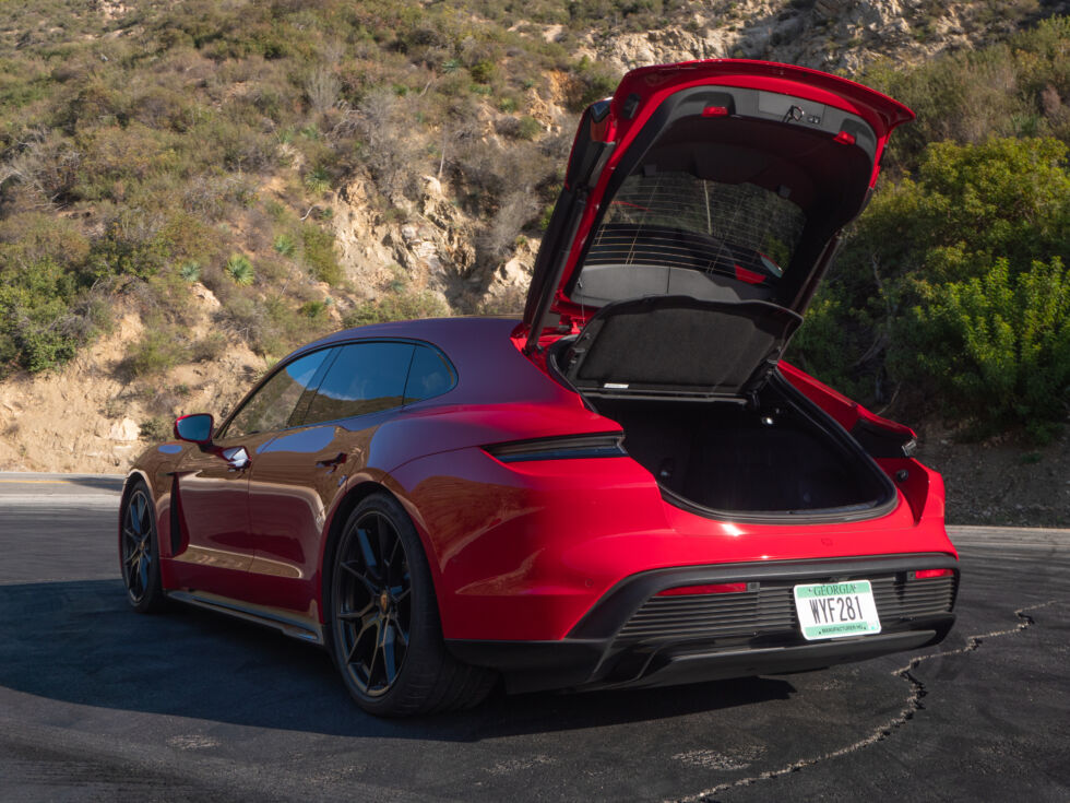 Porsche builds a sporty red wagon: The 2022 Taycan GTS Sport Turismo