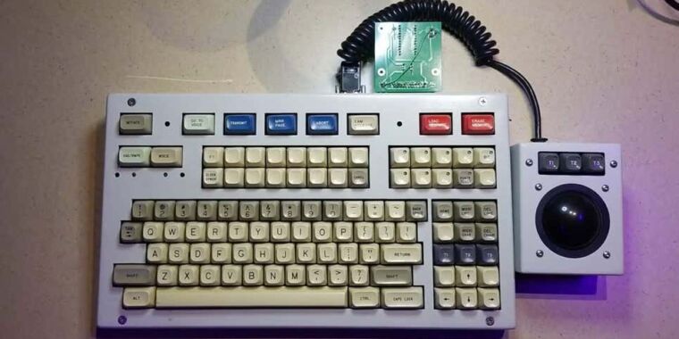 This enthusiast’s keyboard and trackball used to launch nuclear missiles