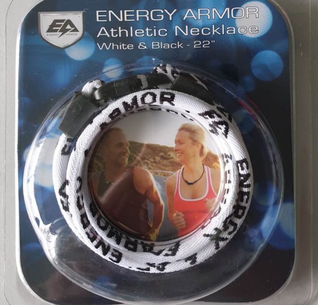 Don't Buy - Energy Armor's black and white necklace also emits low levels of ionizing radiation. 