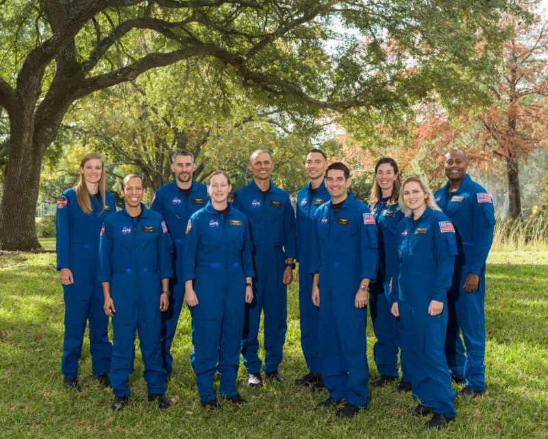 Meet the new astronaut-candidates: US Air Force Maj. Nichole Ayers, Christopher Williams, US Marine Corps Maj. (retired) Luke Delaney, US Navy Lt. Cmdr. Jessica Wittner, US Air Force Lt. Col. Anil Menon, US Air Force Maj. Marcos Berríos, US Navy Cmdr. Jack Hathaway, Christina Birch, US Navy Lt. Deniz Burnham, and Andre Douglas.