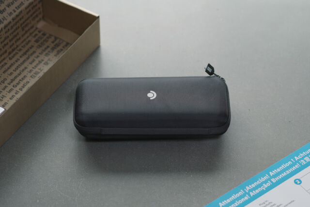 The case includes the Steam Deck's minimalist "circle and a curve" logo.