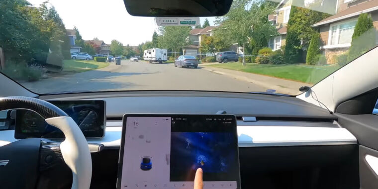 You can now play video games on a Tesla screen when the car is in motion