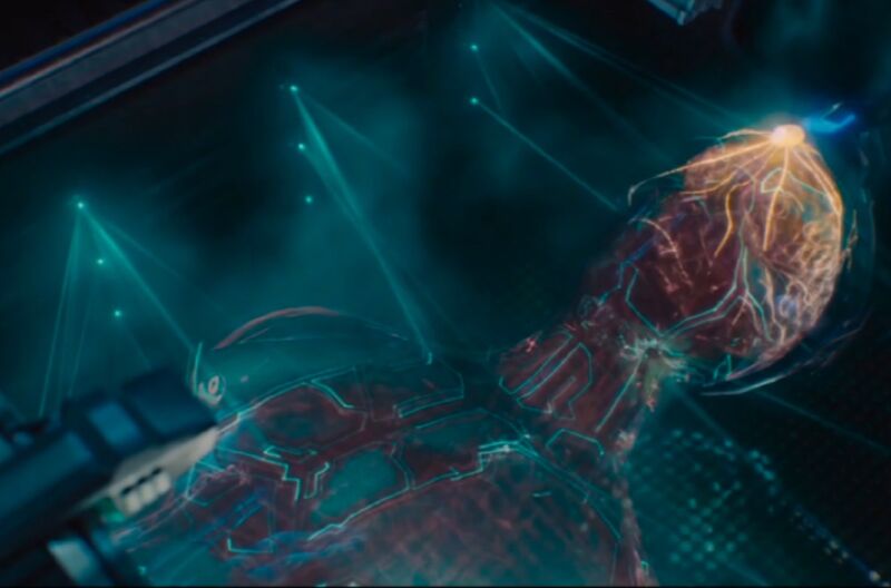 The birth of Vision in <em>Avengers: Age of Ultron</em>. Scientists have proposed a possible artificial digestive system for the synthezoid, although new technologies must be developed to make it a reality.