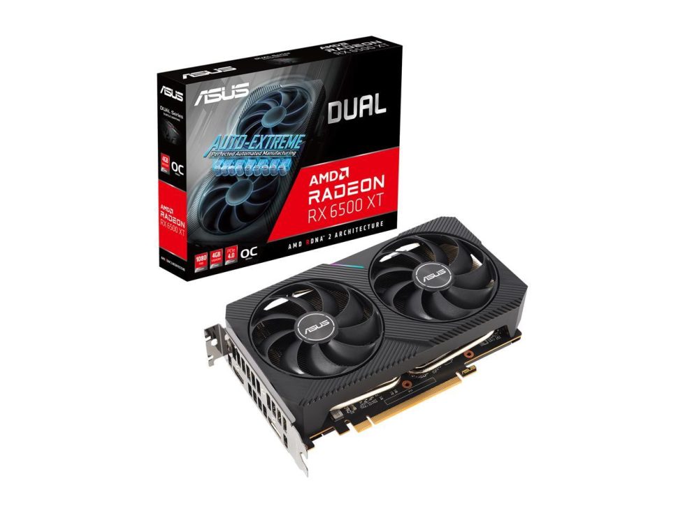 Asus Dual Radeon RX 6500 XT Edición OC.  No puedes comprar esto tampoco.