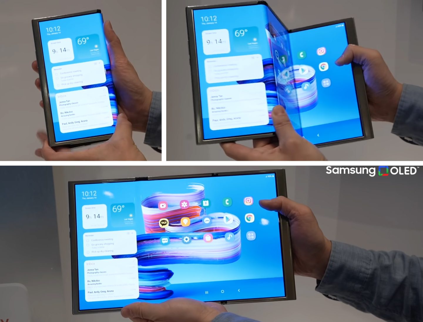 A folding Future - Samsung shows off foldable laptop, tablet, and ...