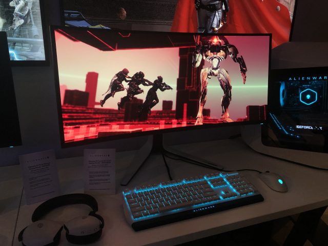 Alienware introduced an OLED PC monitor with quantum dots.