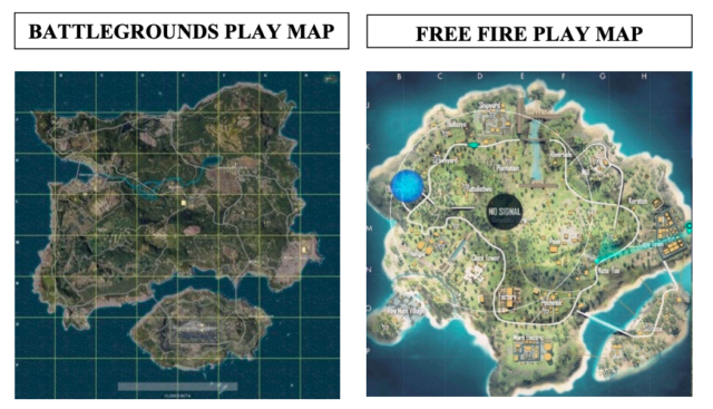 The maps in the two games aren't identical, but they sure are similar.