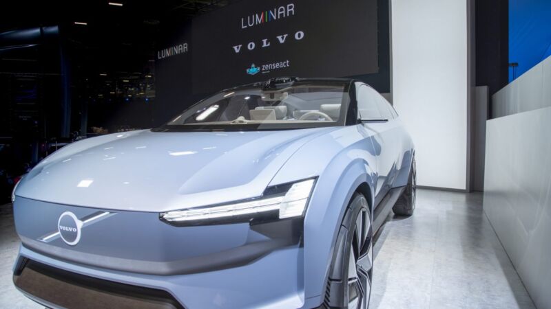 Volvo Concept Recharge lidar