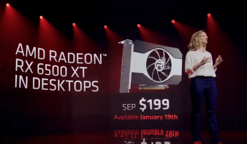 AMD's RX 6500 XT provides $199 entry point for desktop GPU line on